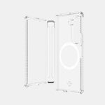 Itskins Hybrid R // Clear Hinge For Samsung Galaxy Z Fold6 - Protective Phone Case, Compatible With Magsafe, Anti-Yellowing, Military Shockproof Cover With Ultra Sensitive Buttons - Transparent - 888842073679