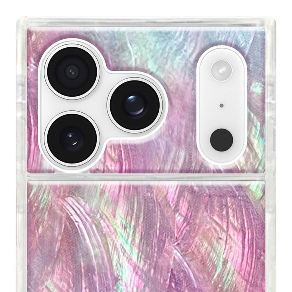 Flaunt Official Pink Mother Of Pearl Protective Case For iPhone 17 Pro