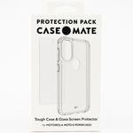 Case Mate Protection Case With Glass Screen Protector Moto G Power 2022 Clear