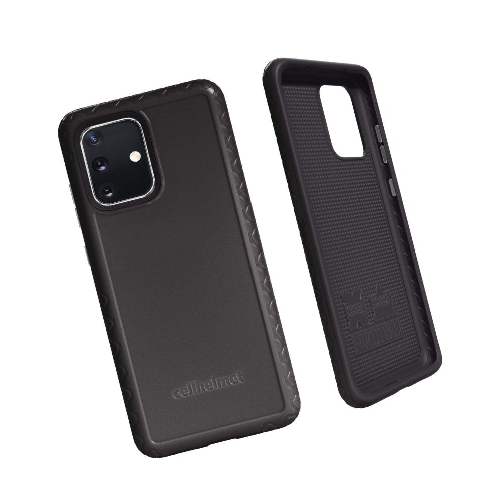 Cellhelmet Fortitude Series Onyx Black Dual Layer Phone Case For Samsung Galaxy S20 Plus | As Seen On Shark Tank | In Retail Package - 811341036128