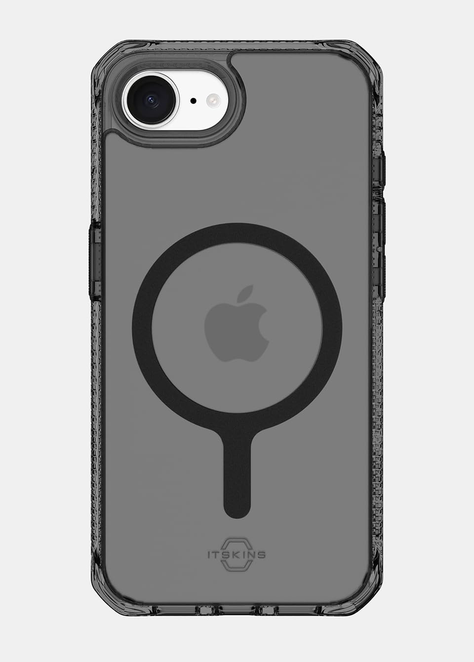 Itskins Hybrid R // Vapor Magnetic Matte Protective Phone Case For Iphone 17e / 16e, Compatible With Magsafe, Slim Military Shockproof Phone Case, Slim Hybrid Cover - Smoke - 888842903402