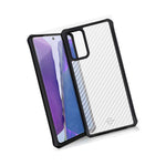 Itskins Hybrid Tek Protective Phone Case Compatible With Samsung Galaxy Note 20, Slim Hybrid Case, Anti-Yellowing, And Heavy Duty Shockproof Cover, Military Phone Case | Black And Transparent - 4894465594992