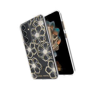 Case-Mate Samsung Galaxy S24 Plus Case [6.7"] [12ft Drop Protection] [Wireless Charging] Floral Gems Phone Case For Samsung Galaxy S24 Plus - Cute Bling Sparkle Cover W/Anti-Scratch Tech, Slim Fit - 840171736403