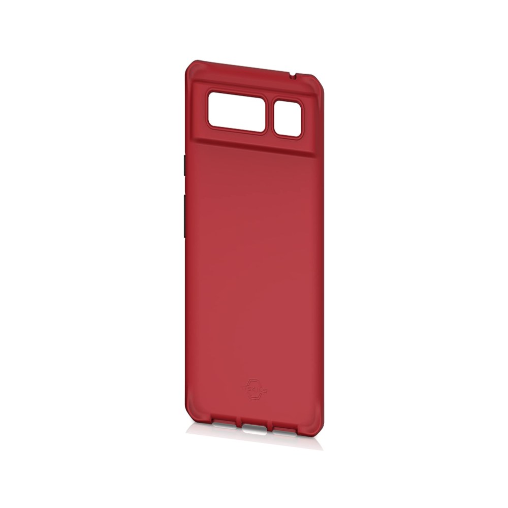 Itskins | Hybrid Silk Protective Phone Case Compatible With Pixel 6, Slim Hybrid Case, Anti-Yellowing, And Heavy Duty Shockproof Cover, Military Phone Case | Chill Red - 888842792846