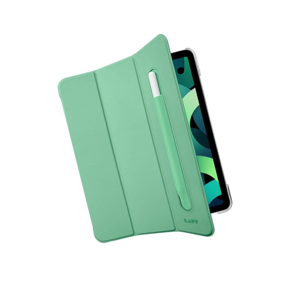 Laut - Huex Folio Case Compatible With Ipad Air 10.9-Inch (2020) | Built-In Apple Pencil Holder | Crystal Clear Hard Back Casing | Slim & Ultra-Lightweight • Green - 4895206920391