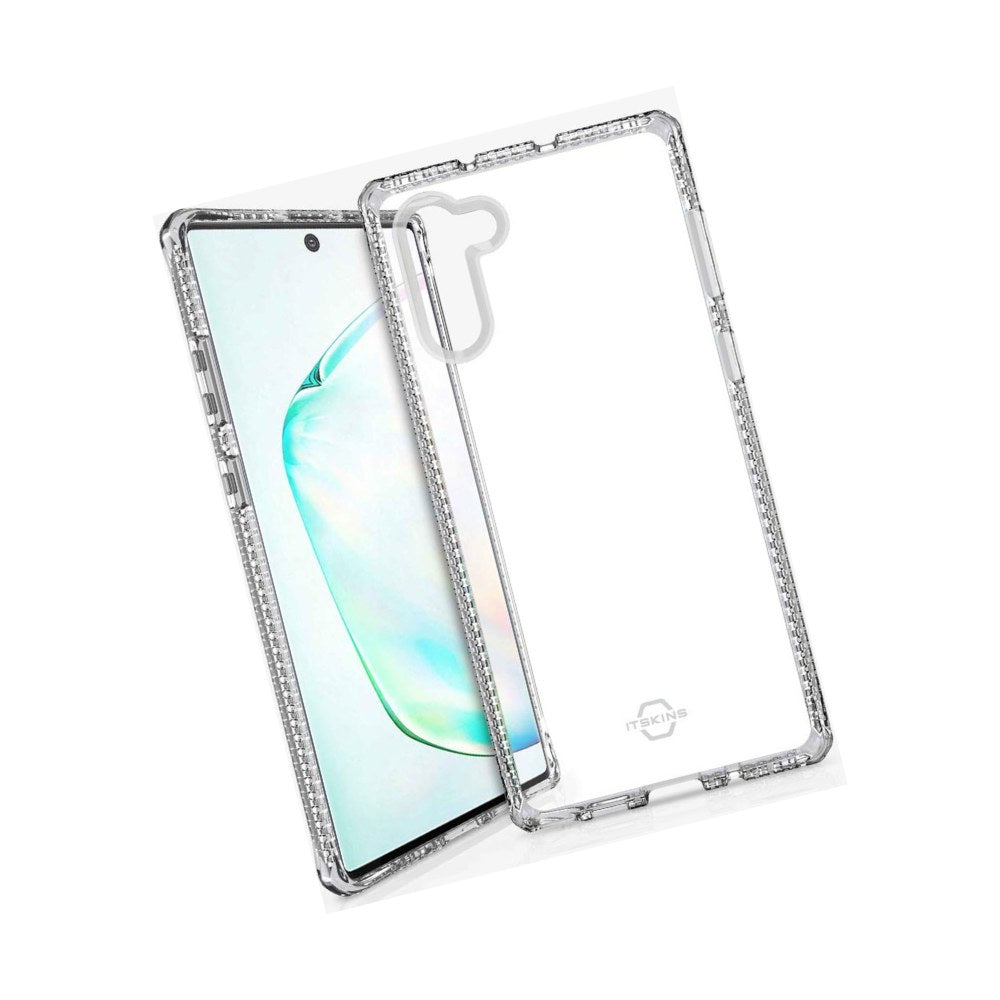 Itskins Spectrum Clear Protective Phone Case Compatible With Samsung Galaxy Note10, Slim Hybrid Case, Anti-Yellowing, And Heavy Duty Shockproof Cover, Military Phone Case | Transparent - 4894465049089