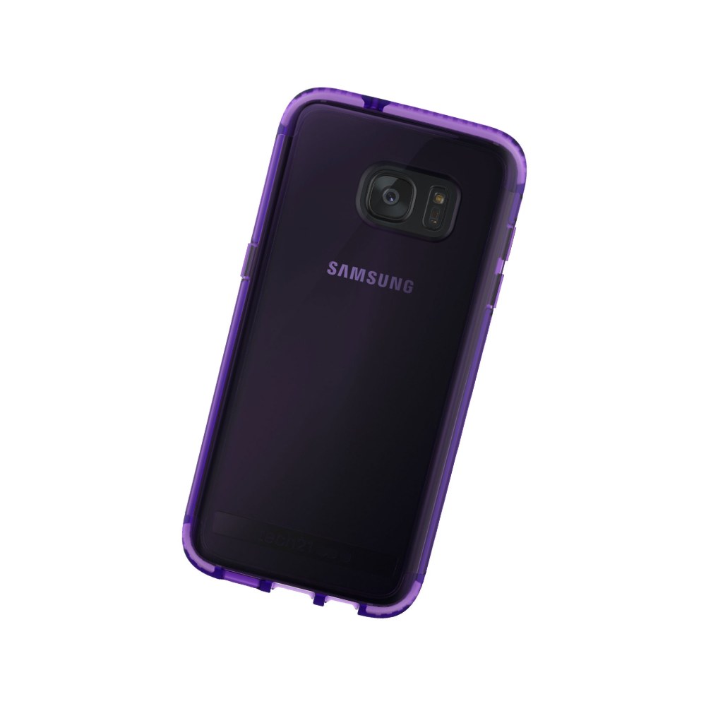 Tech21 Evo Frame Case For Samsung Galaxy S7 Edge - Hopeline Purple - 738516476247