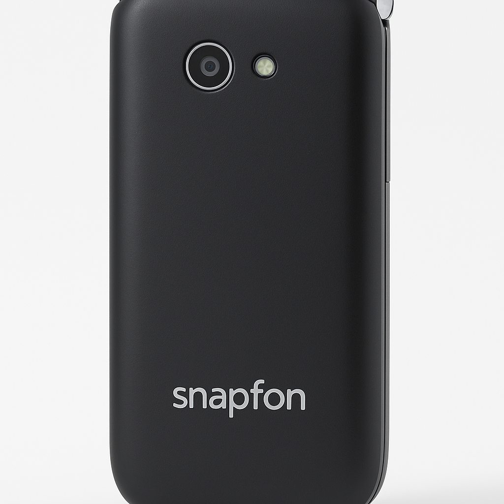 Snapfon EZ Flip RG 4GB Black Bundled With Prepaid Service For 1 Year