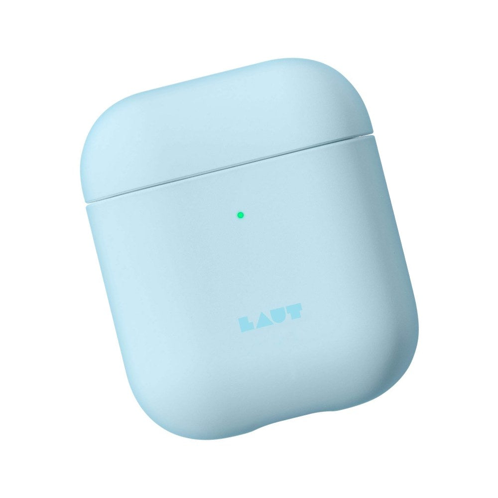 Laut - Huex Pastels For Airpods 2 And 1 Charging Case | Silky Rubber Finish | Ultra Lightweight | Front Led Visible (Baby Blue) - 4895206913096