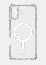 Itskins Hybrid R // Clear Magnetic Protective Phone Case For Iphone 16 Plus, Compatible With Magsafe, Slim Hybrid Case, Anti-Yellowing, Military Shockproof Cover - Transparent - 888842249715