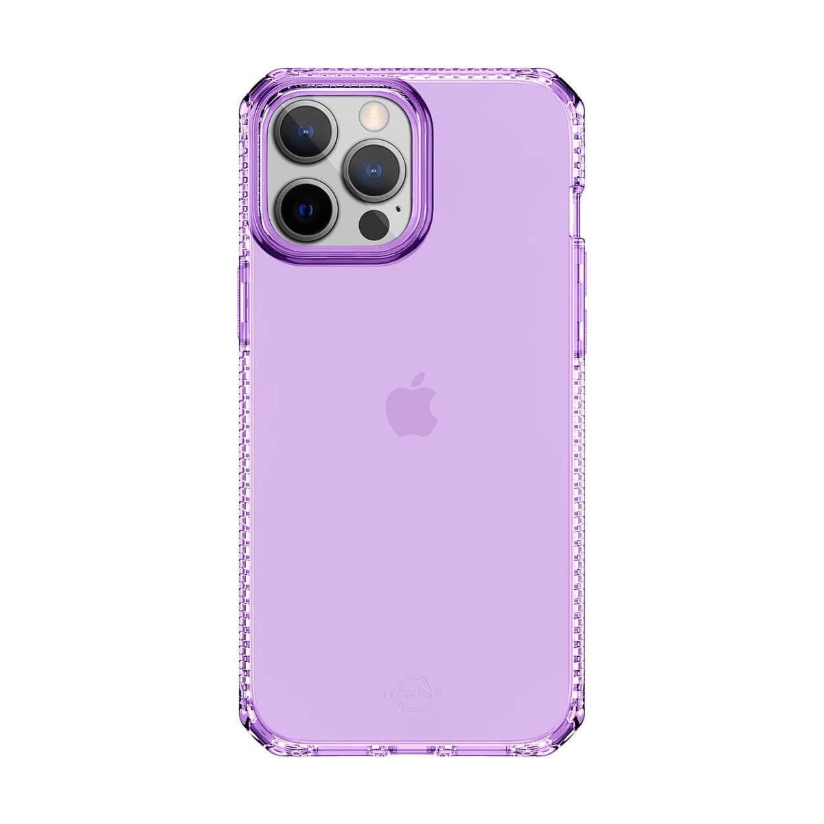 Itskins Spectrum // Clear Protective Phone Case Compatible With Iphone 13 Pro, Slim Hybrid Case, Anti-Yellowing, And Heavy Duty Shockproof Cover, Military Phone Case - Light Purple - 888842755964