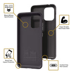 Cellhelmet Fortitude Series Onyx Black Dual Layer Phone Case For Samsung Galaxy S20 Plus | As Seen On Shark Tank | In Retail Package - 811341036128