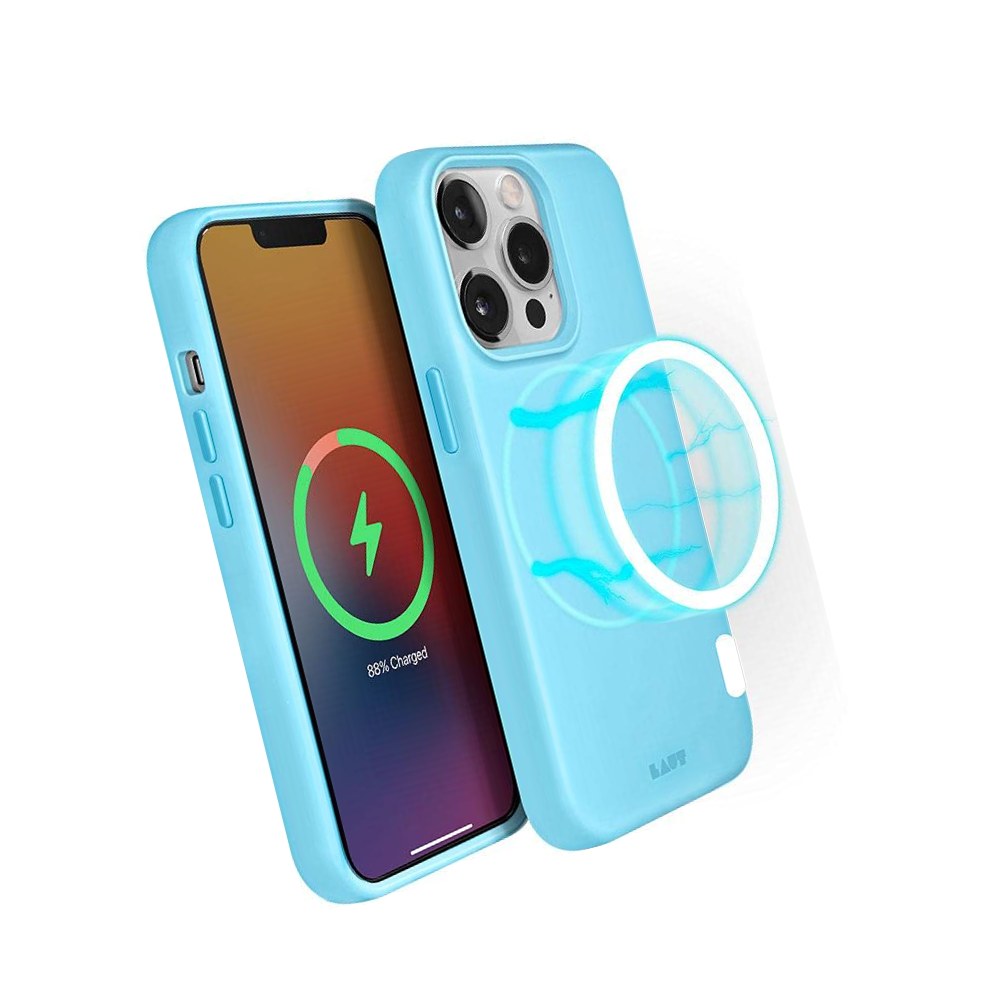 Laut - Huex Pastel Case With Magsafe Compatible With Iphone 13 Pro Max (6.7") | Silky Smooth | Tactile Buttons • Baby Blue - 4895206925709