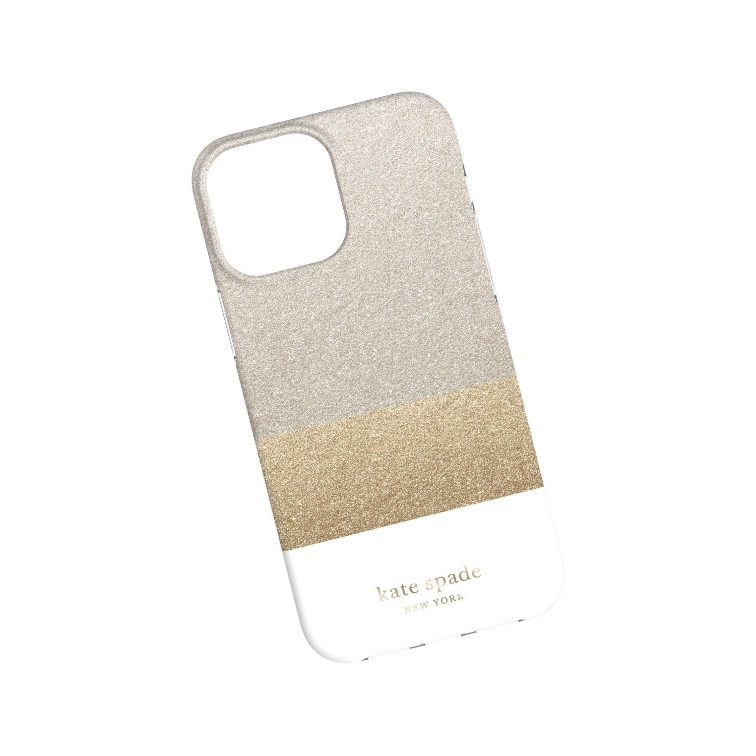 Kate Spade New York Protective Hardshell Case For Iphone 13 Pro Max - Glitter Block White - 191058148827