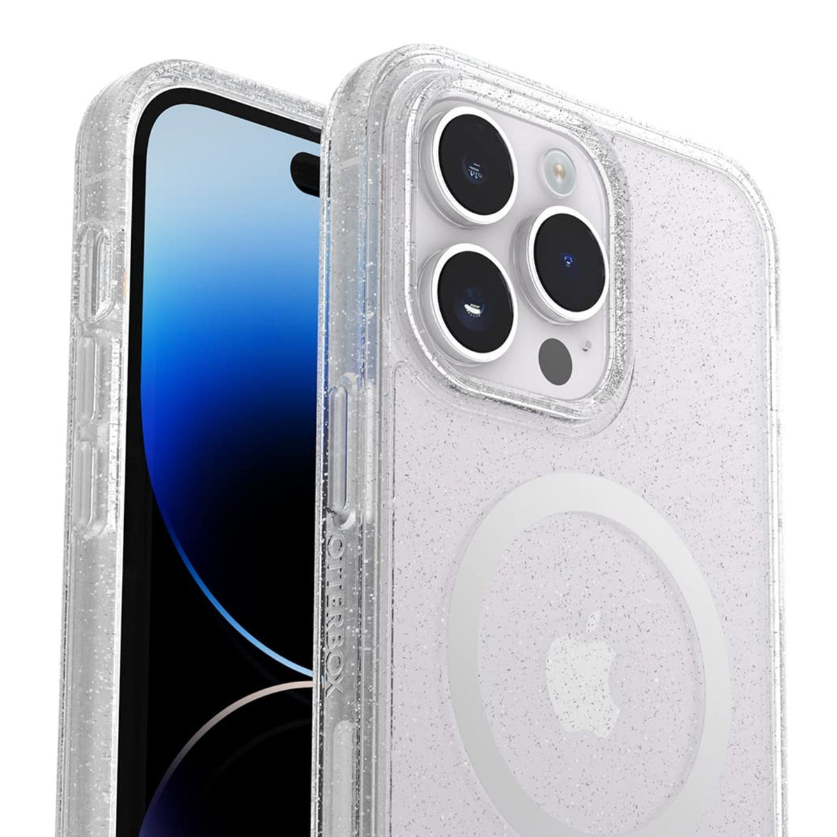 Otterbox Iphone 14 Pro Max (Only) Symmetry Series+ Case - Stardust (Clear/Glitter), Ultra-Sleek, Snaps To Magsafe, Raised Edges Protect Camera & Screen - 840262388993
