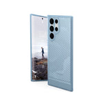 Urban Armor Gear [U] By Uag Designed For Samsung Galaxy S22 Ultra Case Clear Blue Cerulean Lucent Slim Fit Lightweight Stylish Transparent Impact Resistant Protective Phone Cover, [6.8 Inch Screen] - 810070368920