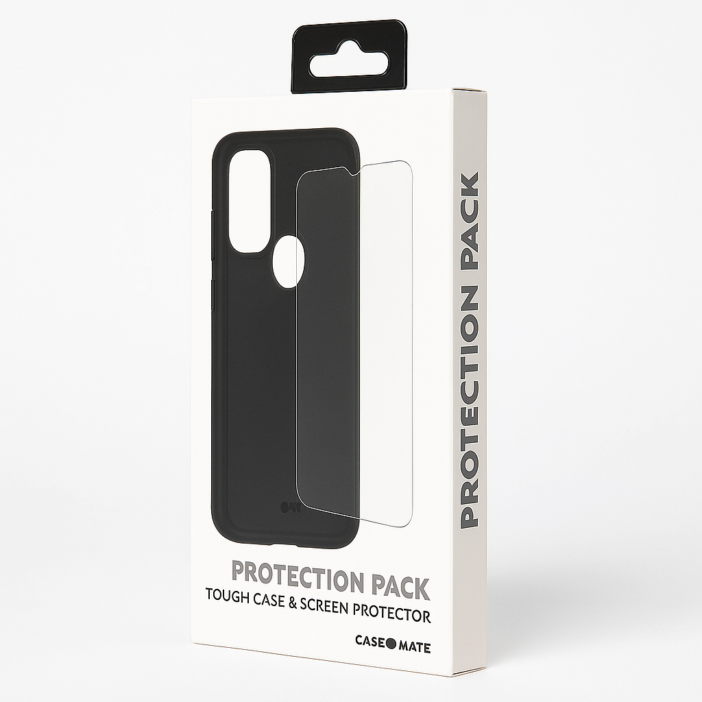 Case Mate Protection Pack Black Case And Screen Protector For Motorola G Pure