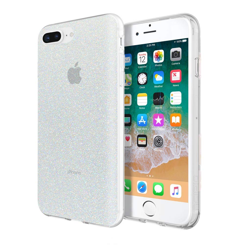 Incipio Apple Iphone 6 Plus/6s Plus/7 Plus/8 Plus Design Series Case - Iridescent White Glitter - 191058036087