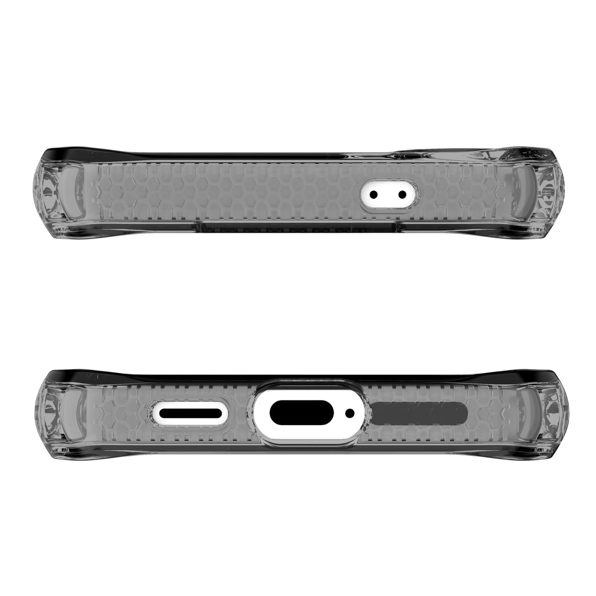 Itskins Hybrid R // Clear Magnetic Protective Phone Case For Galaxy S25, Compatible With Magsafe, Anti-Yellowing Cell Phone Cover, Military Grade Protective Bumper - Smoke - 888842890306